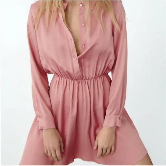 ZARA Satin Effect Dress (XS) - Picture 4 of 7